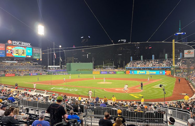 pnc park at night